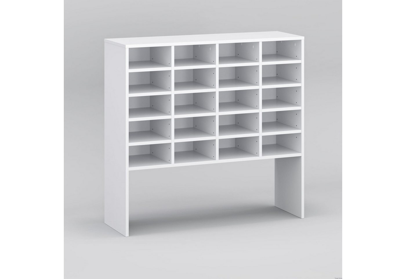 TARGET HOME Schuhregal Universalregal Schuhschrank Mattweiß, vielseitig, 104x100x33 cm Bild 2
