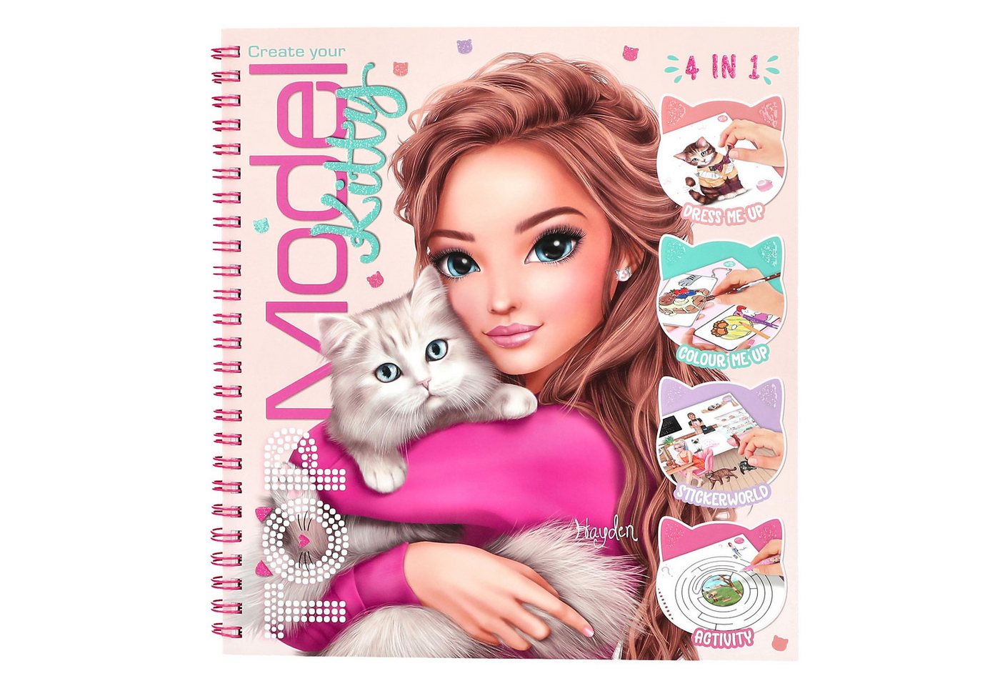 Depesche Malvorlage Create your TOPModel Kitty Malbuch Ausmalbuch Katzen Bild 3
