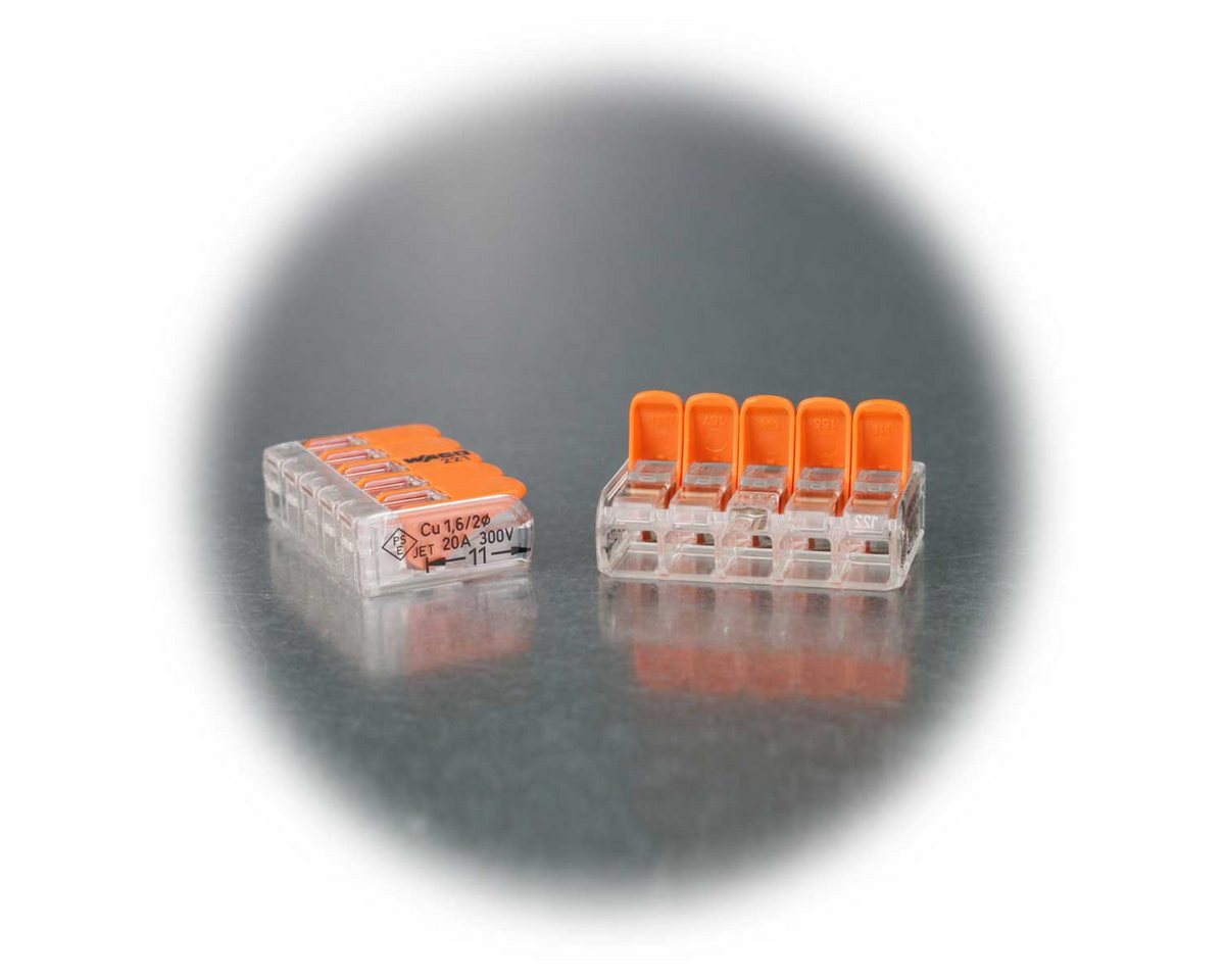 WAGO Verbindungsdosenklemme 10 WAGO Compact Steckklemmen 5x 0,2-4 mm² mi Hebel Bild 2