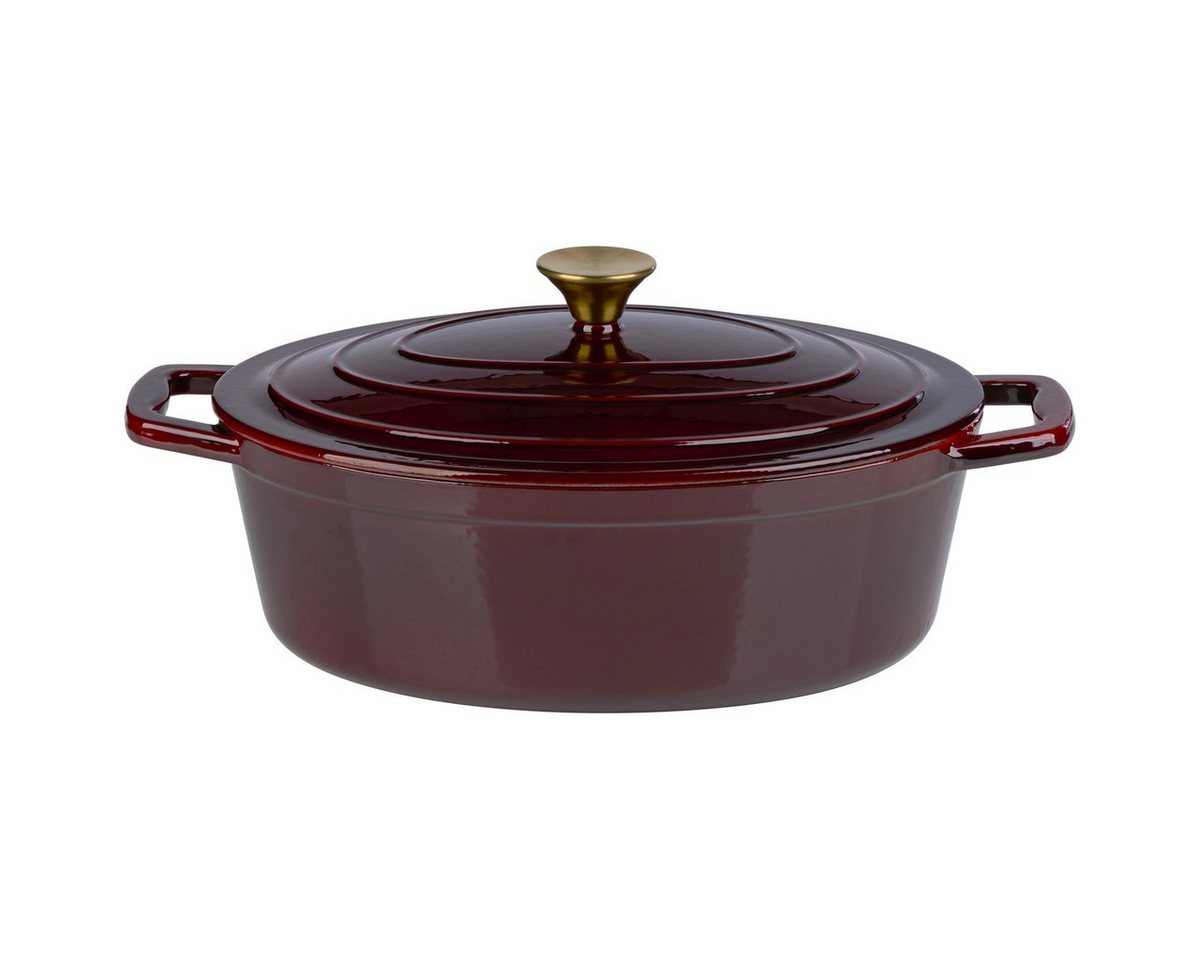 Alpina Grillpfanne Alpina Bratpfanne 33cm Gusseisen bordeaux Bild 4