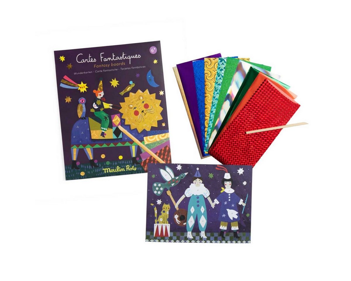 Moulin Roty Kreativset Comètes Filantes Metallfolien Bilder Kreativset für kreative Kinder, Kreativset Bild 3