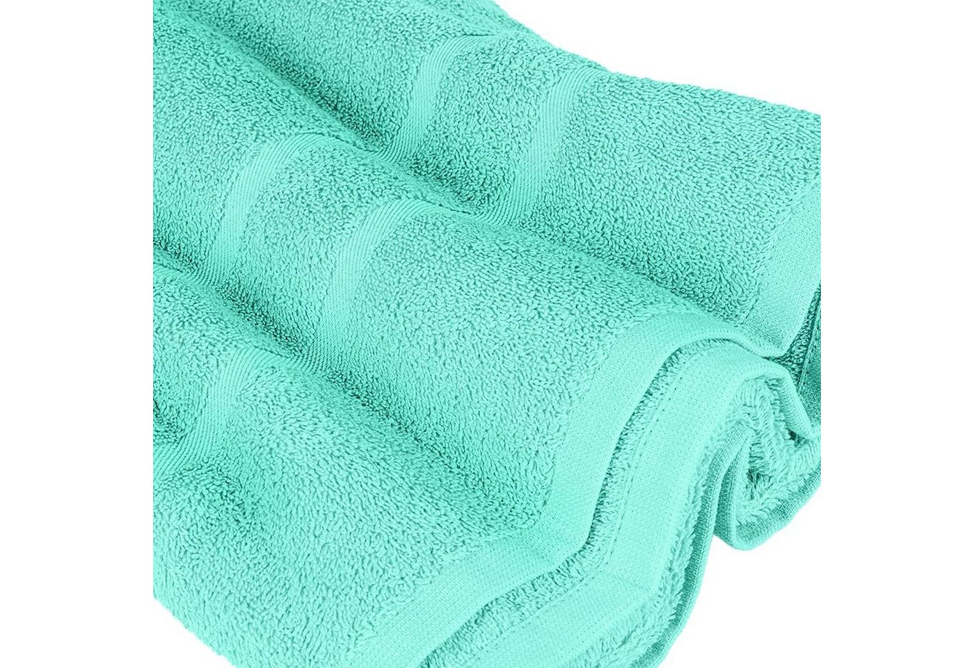 Badetuch 4er Set Premium Frottee Badetücher 100x150 cm MINT 500g/m² aus 100% Baumwolle (4 Stück) Frottee 100 x 150 Badetuch Bild 5