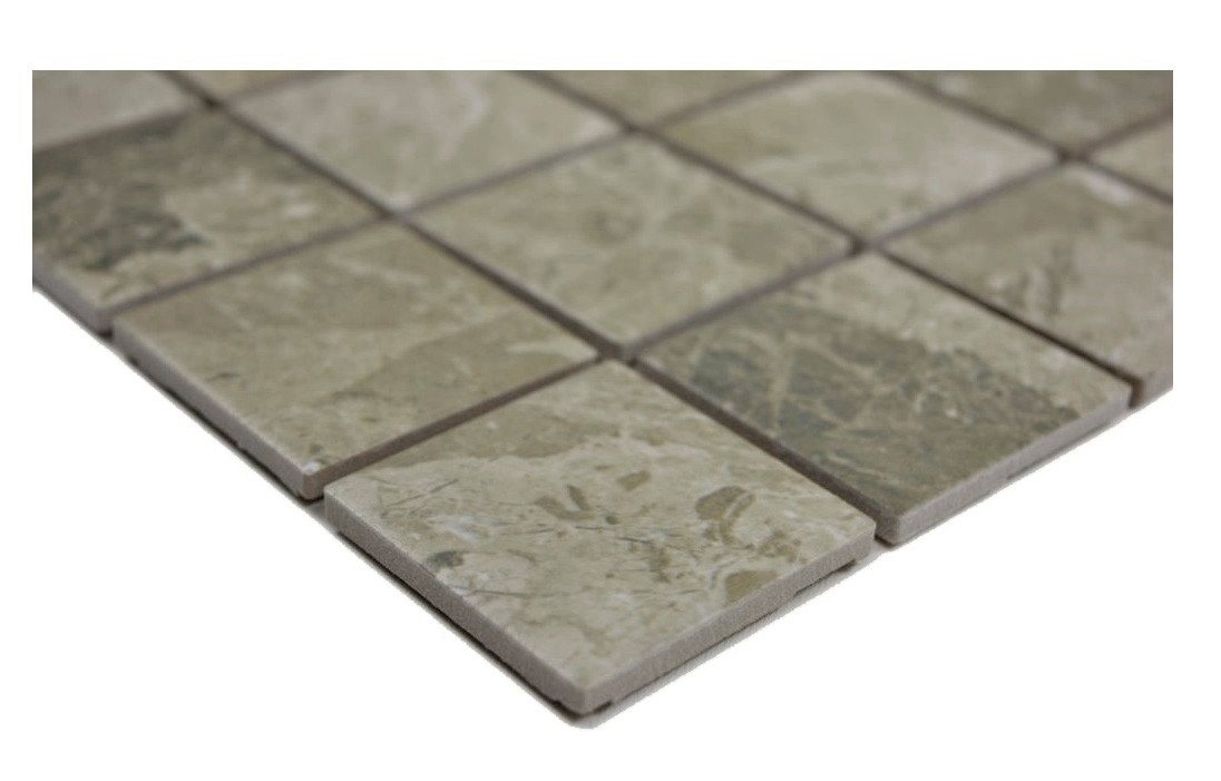 Mosani Mosaikfliesen Keramik Mosaik Fliese Natursteinoptik beige sandbraun Struktur Bild 4