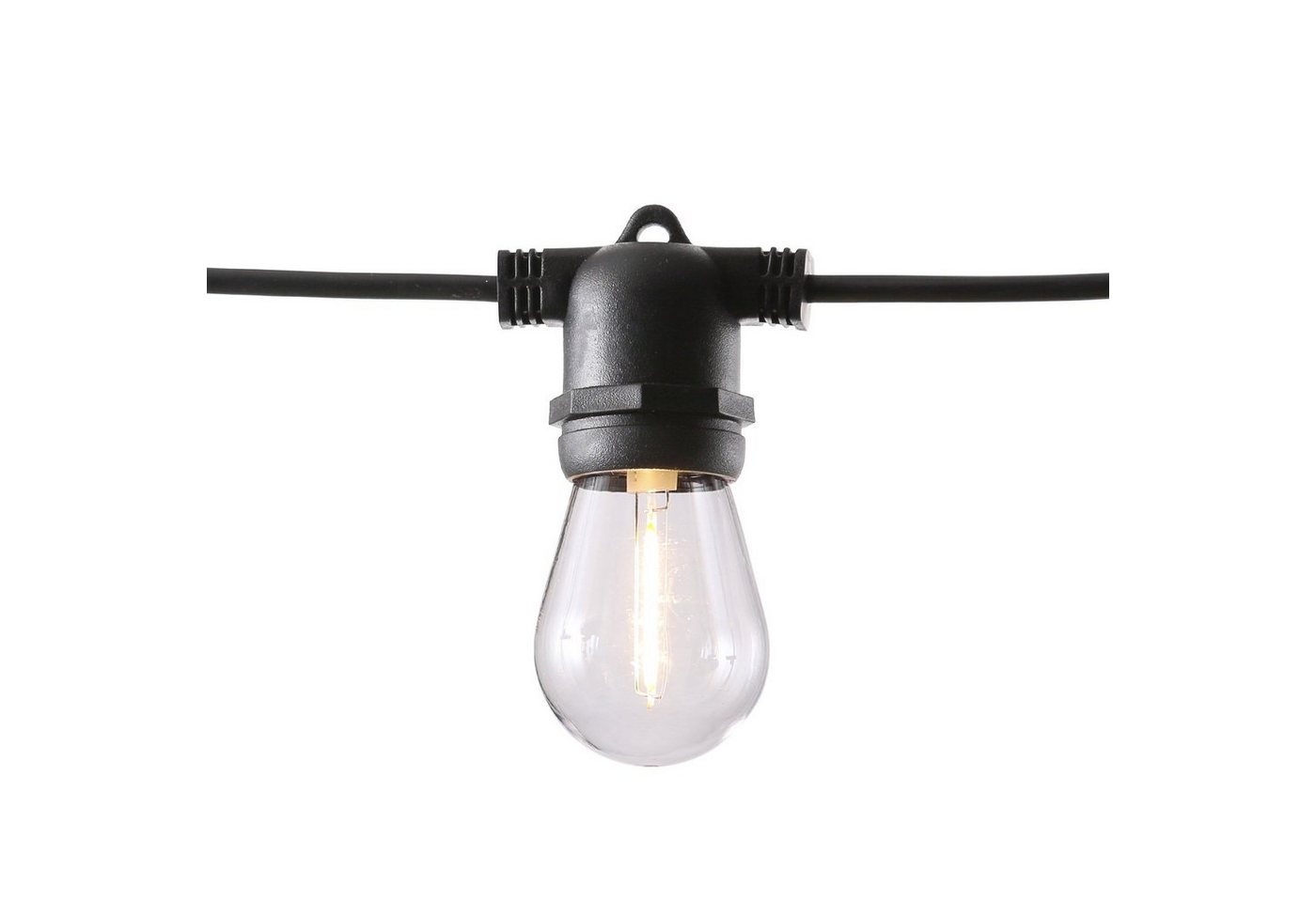 MARELIDA LED-Lichterkette LED Solar Lichterkette Glühbirne 4,5m 3Leuchtmodi Garten Balkon Zirkus, 10-flammig Bild 3