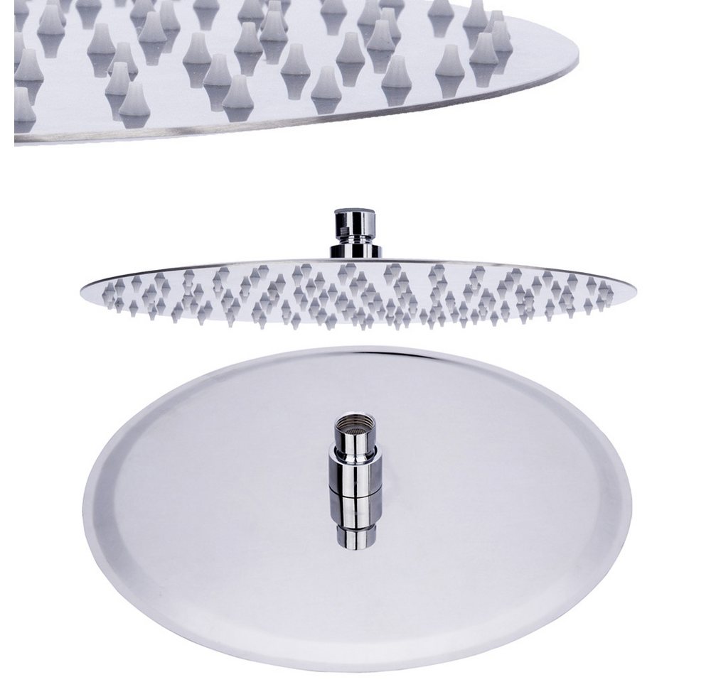 Sanlingo Regenduschkopf Edelstahl Poliert Regenschauer Regenbrause Duschkopf Brausekopf Ø20 cm