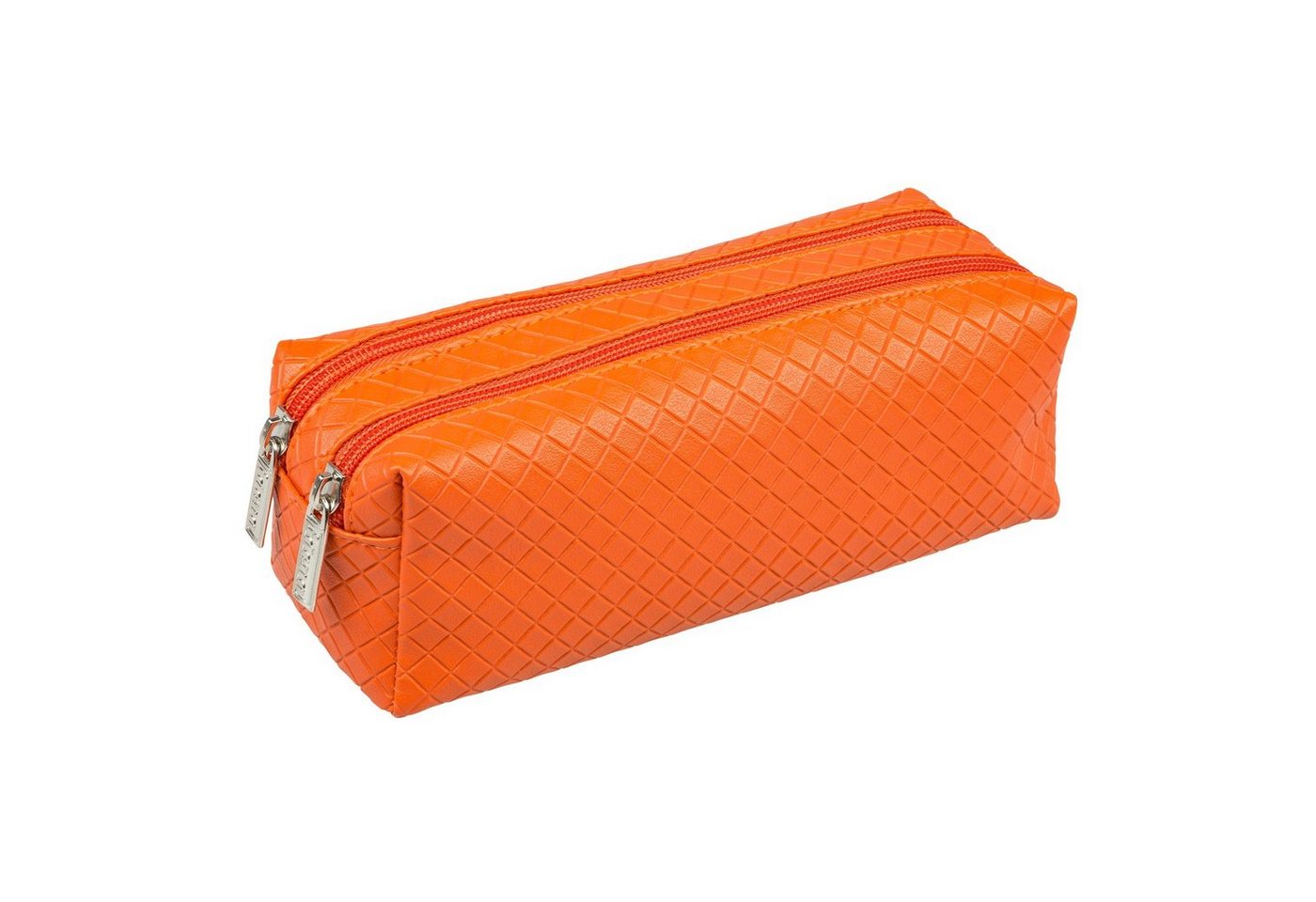 Idena Federtasche Idena 22921 - Doppel-Faulenzer, mit zwei Fächern, orange, 1 Stück Bild 2