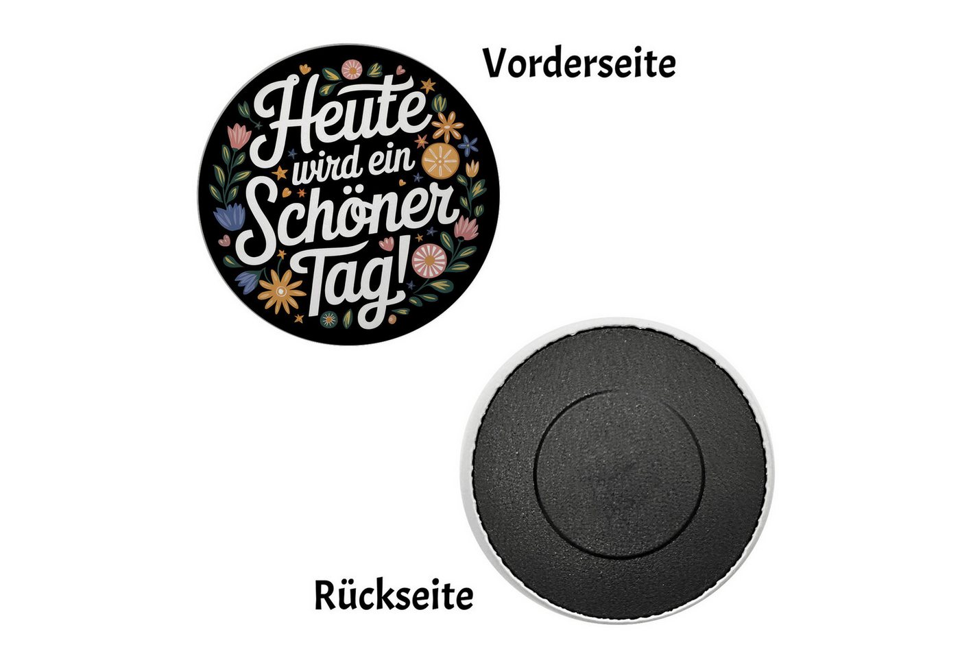 speecheese Magnet Bunte Blumen Magnet - Schöner Tag
