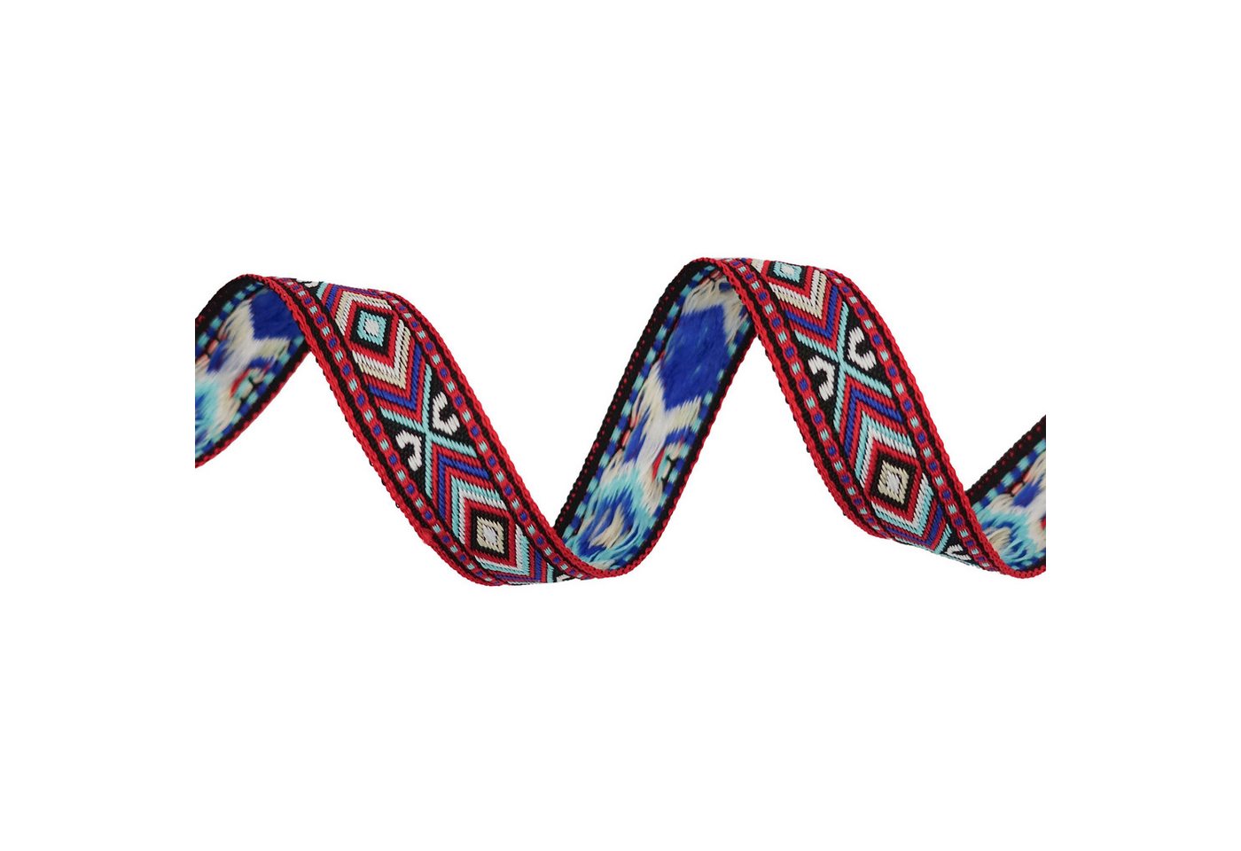 maDDma Webband Paisley-Zierband ab 1m Breite ca.15-16 mm Dekoband gewoben, mehrfarbig 2 Bild 3