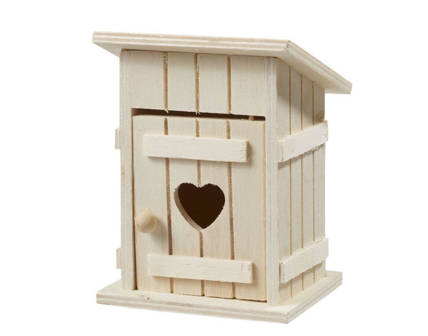 HobbyFun Wichteltür Miniatur Toilettenhäuschen - Wichtel- und Puppenstube