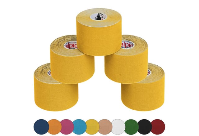 ALPIDEX Kinesiologie-Tape ALPIDEX 5 Rollen Kinesiologie Tape 5 m x 5 cm in verschiedenen Farben