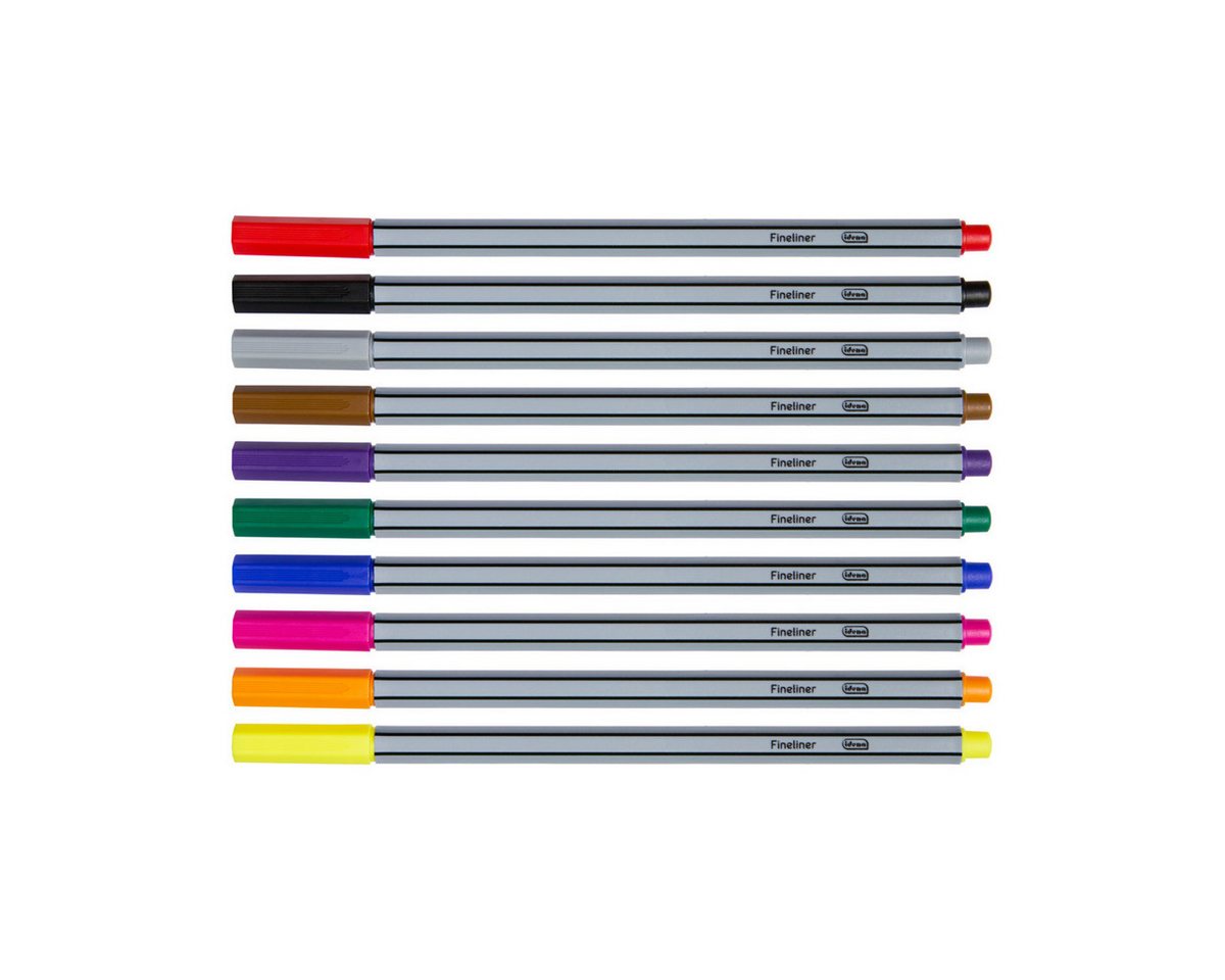Idena Fineliner Idena 90952 - Fineliner im Etui, 2 Packungen mit je 10 Stiften, 0,4 Bild 2