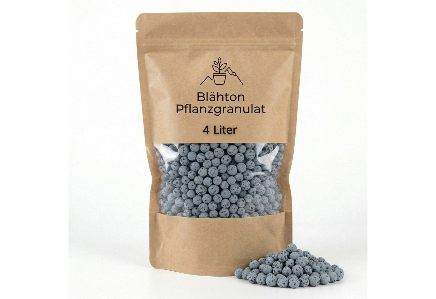 matches21 HOME & HOBBY Blähton Farbiges Blähton Pflanzgranulat für Zimmer-Pflanzen 4 Liter grau grau, mit Farbige Tonkugeln als Hydrogranulat, (1-St), Mineralisches Indoor Hydrokultur Ton-Granulat Pflanzsubstrat Bild 5