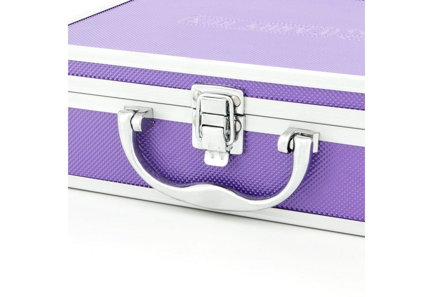 ECI Tools Werkzeugkoffer Aluminium Koffer Lila Box mit Schaumstoffeinlage 560025 Bild 3