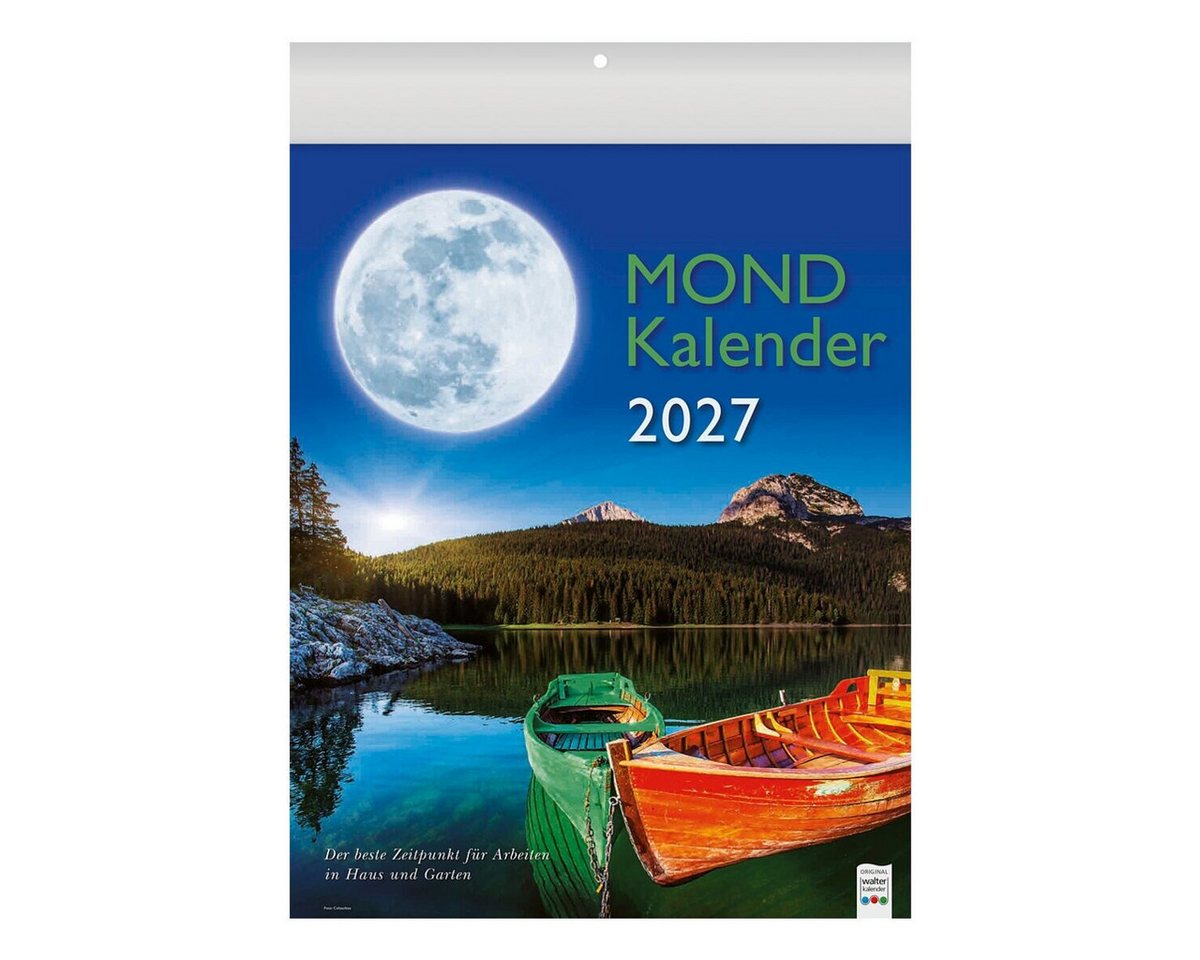 BRUNNEN Kunstkalender Mondkalender 2027, 1 Seite = 1 Monat Bild 3
