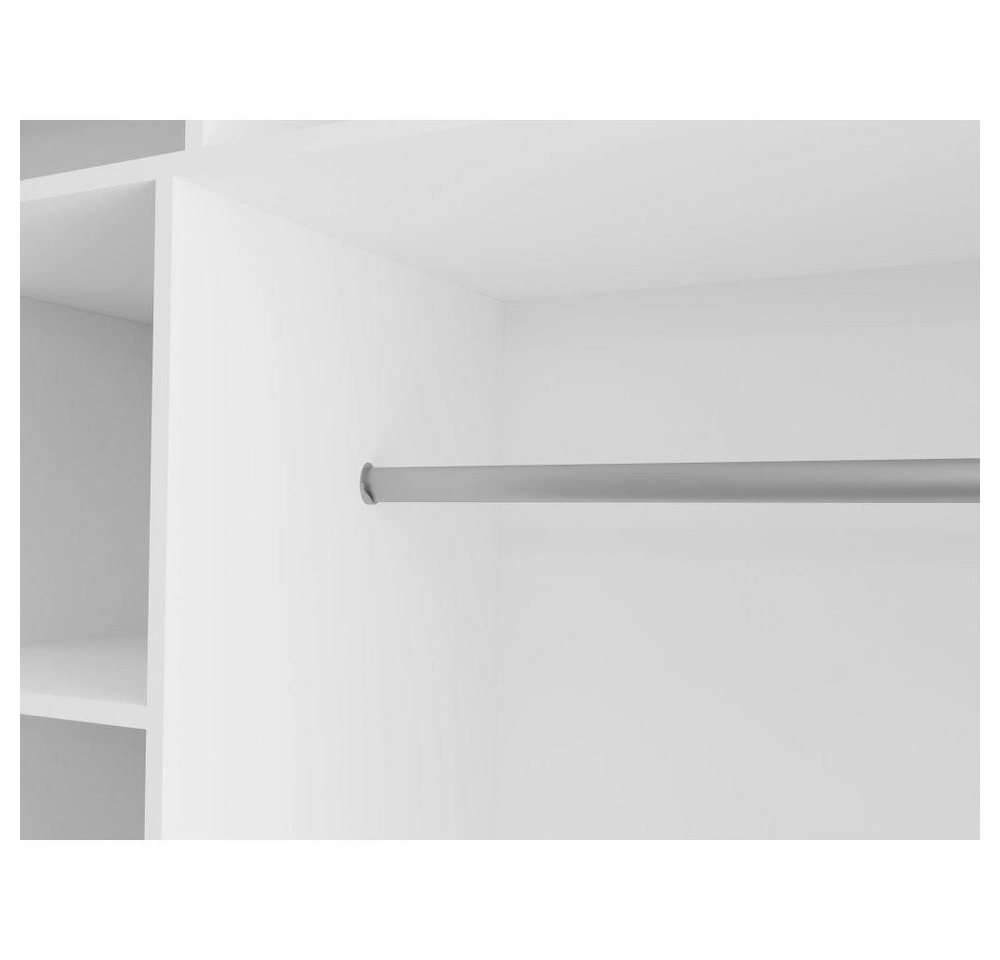 Beautysofa Schwebetürenschrank Viva mit Lacobel-Glas (4 Farben: Weiß, Grau, Schwarz und Kaschmir, mit oder ohne Schubladeneinsätze) Moderner Kleiderschrank Bild 4