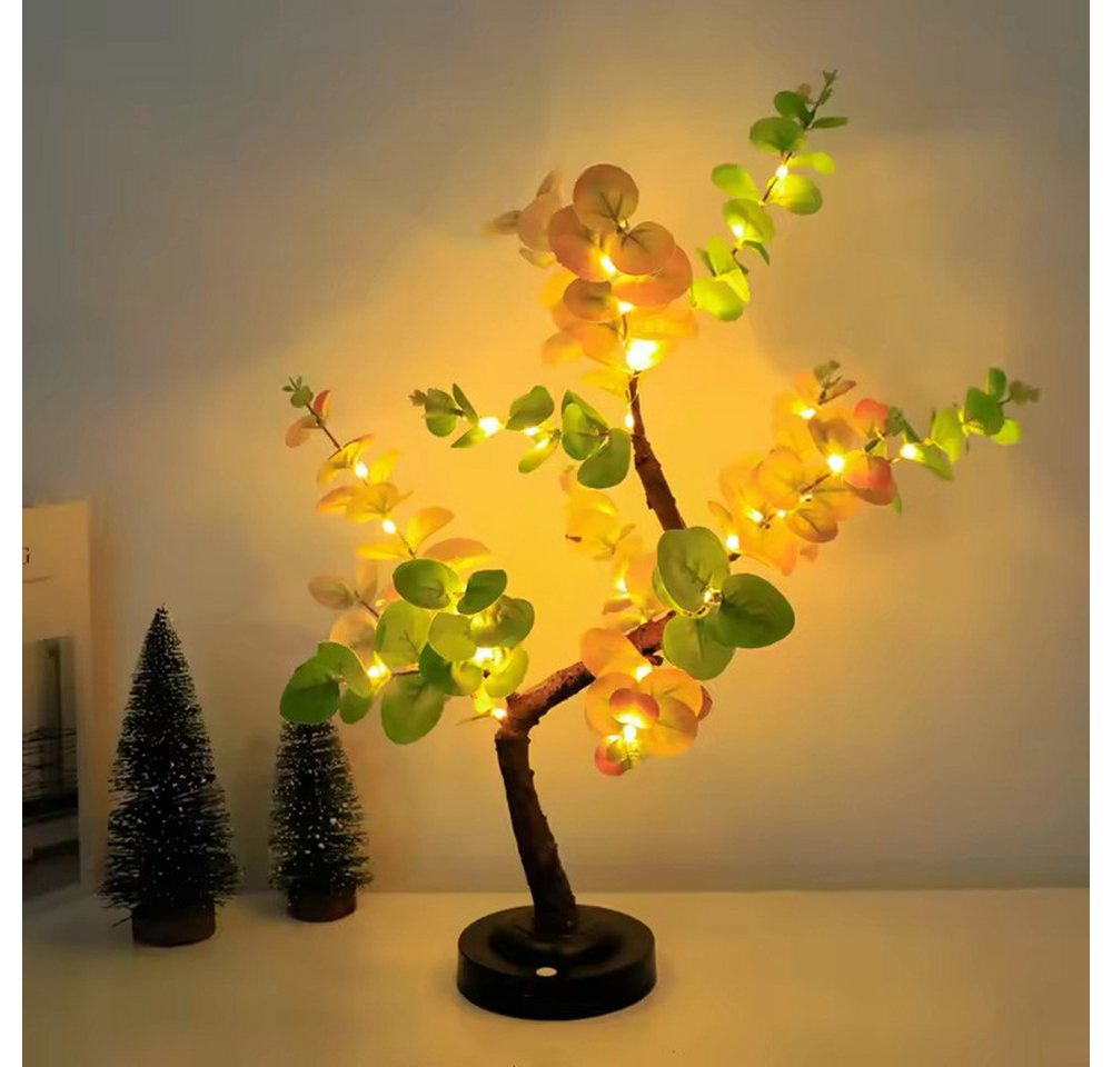 Jibenhome LED Dekolicht LED-Tisch-Bonsai-Baumlampe,LED Tischleuchte DIY,Weihnachtsdekoration, LED fest integriert, LED Kunstlicht Baumlampe für Weihnachten Valentinstag,Zuhause Bild 3