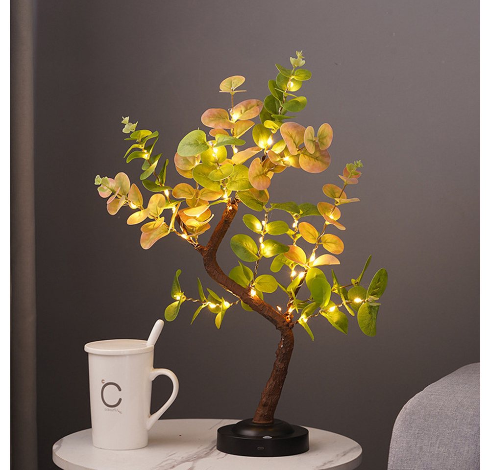 Jibenhome LED Dekolicht LED-Tisch-Bonsai-Baumlampe,LED Tischleuchte DIY,Weihnachtsdekoration, LED fest integriert, LED Kunstlicht Baumlampe für Weihnachten Valentinstag,Zuhause Bild 4