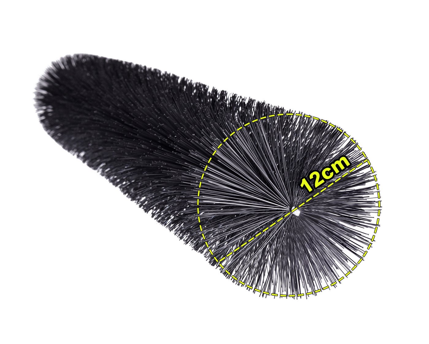 Qualitätsbürsten Dachrinne Dachrinnenbürste Ø 12 cm-besonders dicht, direkt vom Hersteller,UV-Stabil, 20-St., verzinkter Draht