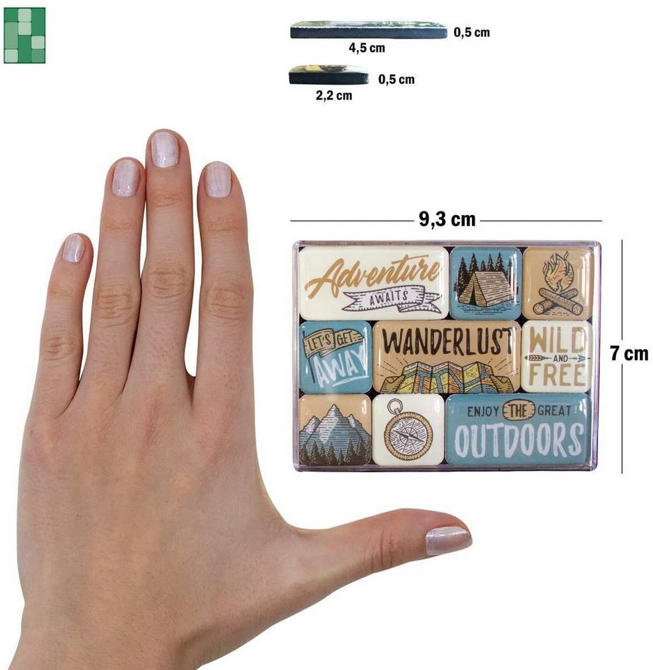 Nostalgic-Art Magnet 9tlg. Magnetset - Outdoor & Activities - Outdoor Adventure