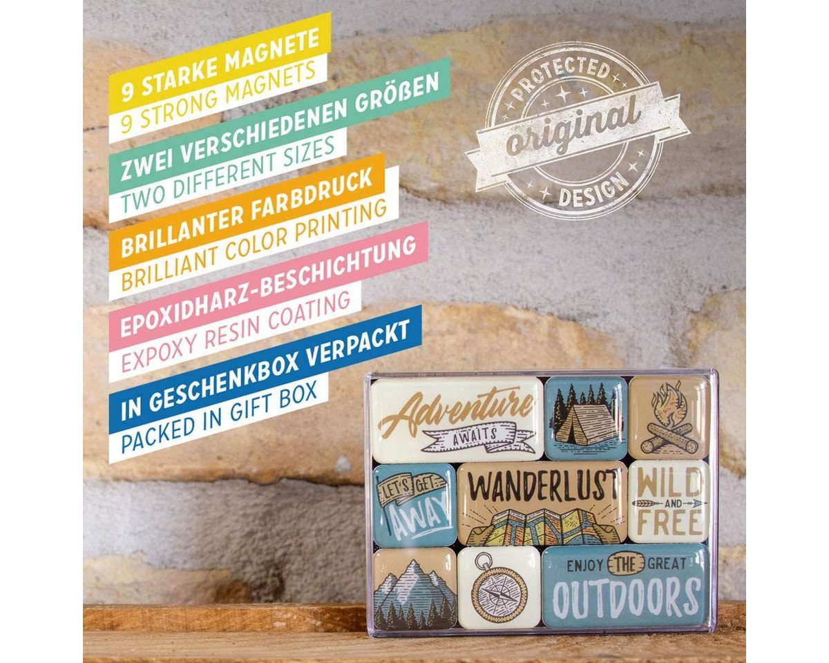 Nostalgic-Art Magnet 9tlg. Magnetset - Outdoor & Activities - Outdoor Adventure Bild 3