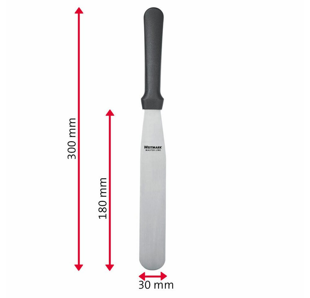 WESTMARK Streichpalette Gerade, Flexibel, Länge: 30 cm, Profi-Streichpalette/Konditorenmesser Bild 2