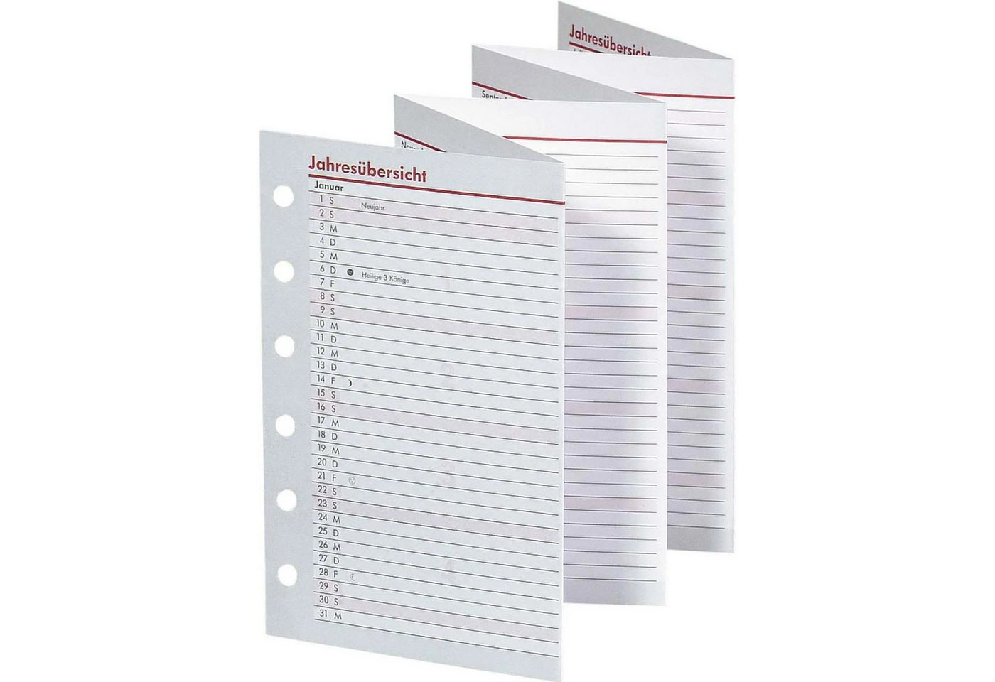 bsb-obpacher Terminkalender BSB Timer Faltkalender A7 Jahresübersicht Leporello 2027 (02-0285)