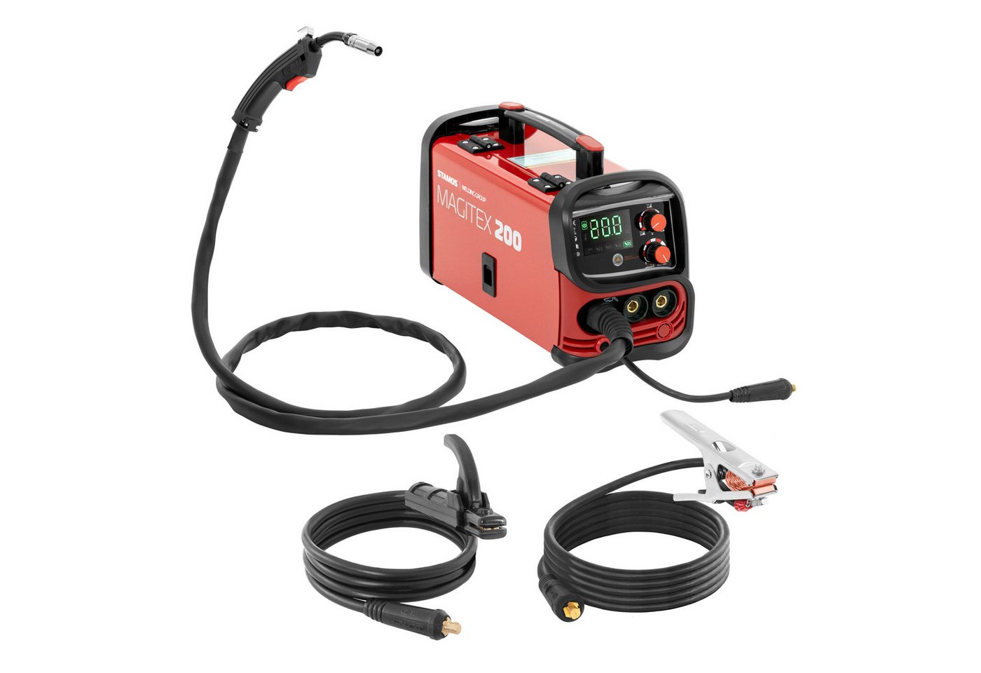 Stamos Welding Group Elektroschweißgerät MIG MAG Schweißgerät 160 A Schutzgas WIG Liftarc MMA Flux E-Hand Bild 3