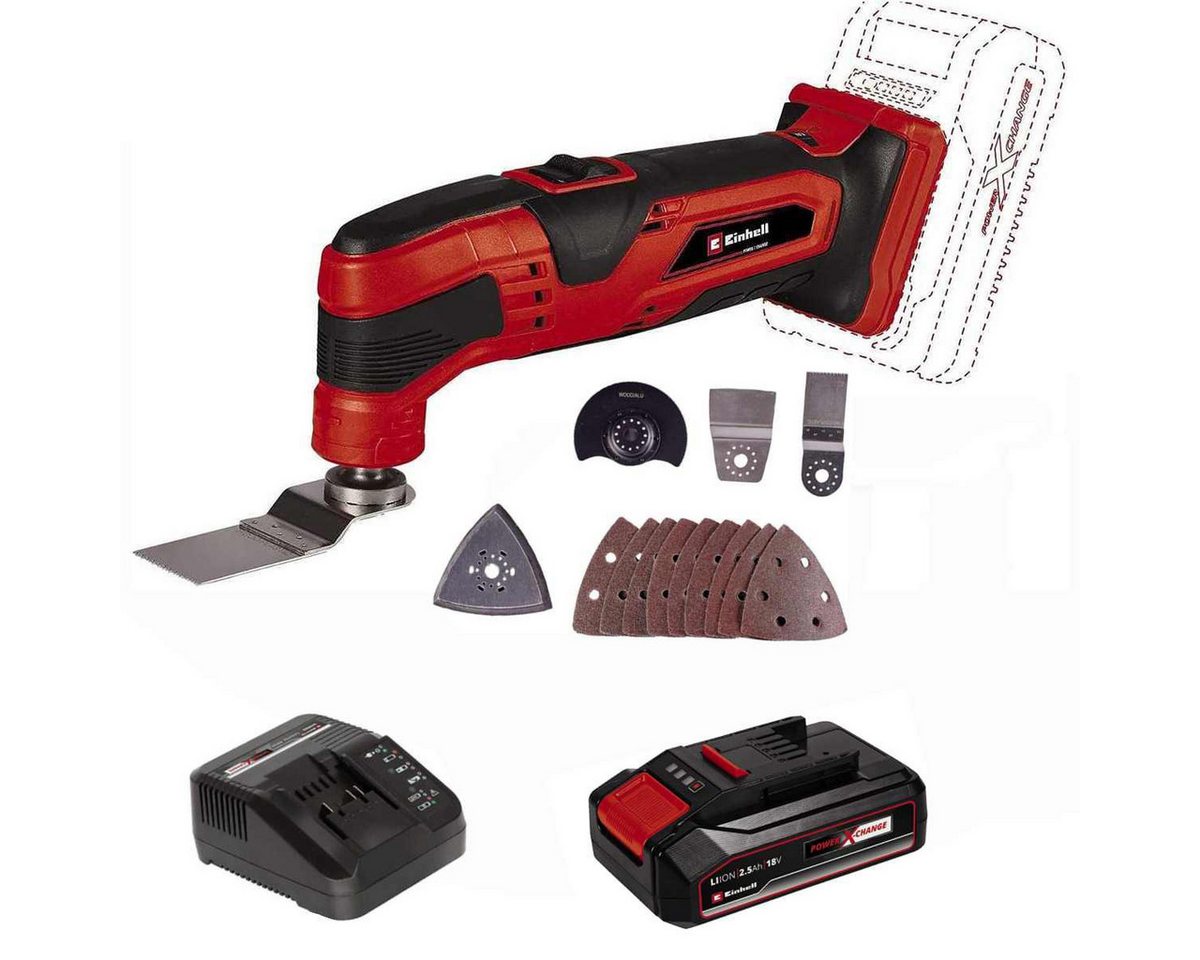 Einhell Akku-Multifunktionswerkzeug Akku-Multifunktionswerkzeug TC-MG 18 Li 18V Akku 2.5 Ah, Ladegerät Bild 3
