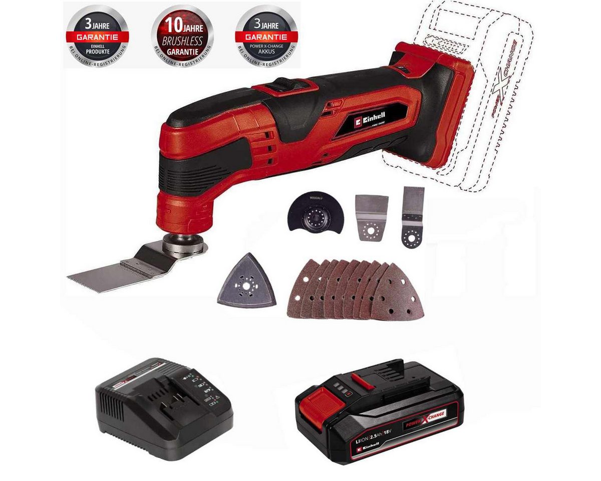 Einhell Akku-Multifunktionswerkzeug Akku-Multifunktionswerkzeug TC-MG 18 Li 18V Akku 2.5 Ah, Ladegerät Bild 4