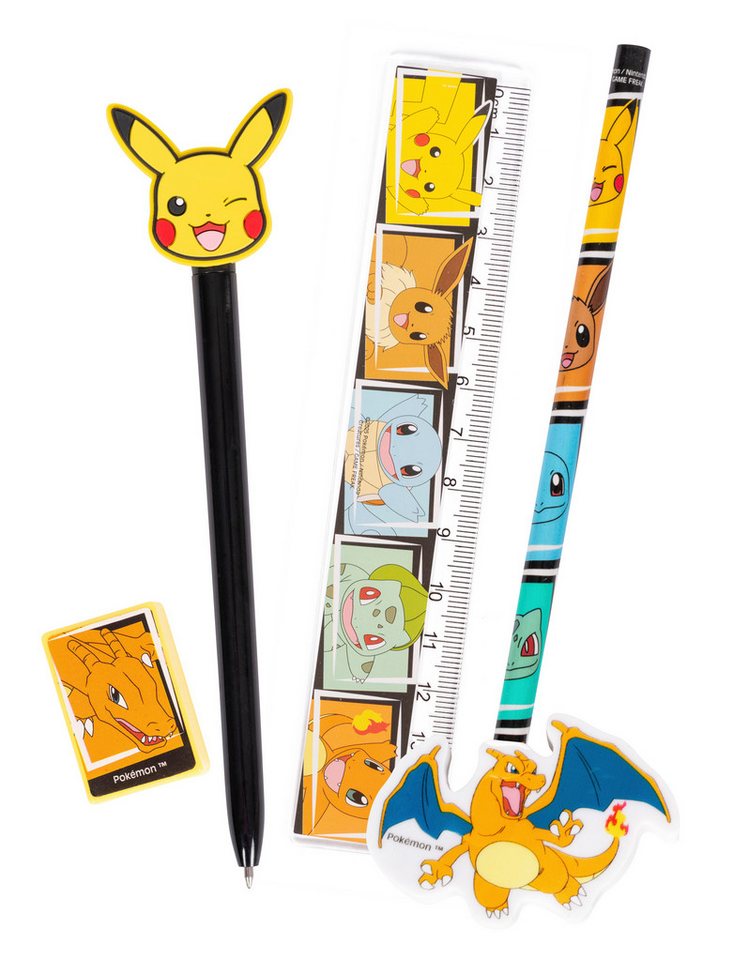 ak tronic Druckkugelschreiber Pokémon - Schreibwaren 5er Set (NEU & OVP), (Pokémon Schreibwaren 5er Set) Bild 2