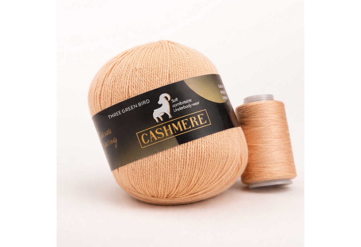 Nomiro 100% Kaschmirgarn 6x50g 300g weich warm für Stricken Häkeln Häkelwolle Bild 4