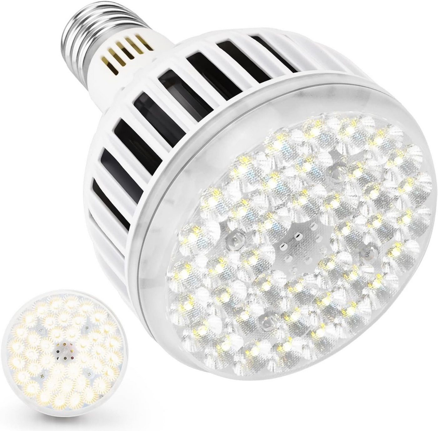 kowdom Pflanzenlampe Pflanzenlampe LED Vollspektrum E27 150 LED PPFD 3588 für Wachstum, LED, Vollspektrum (400-780nm), 150 LEDs, Vollspektrum, PPFD, Alukühlkörper, Überhitzungsschutz