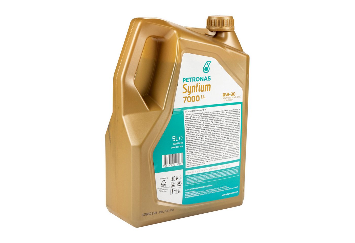 Petronas Motoröl Syntium Petronas 7000 LL 0W-30 70720M12EU 5 Liter Bild 4