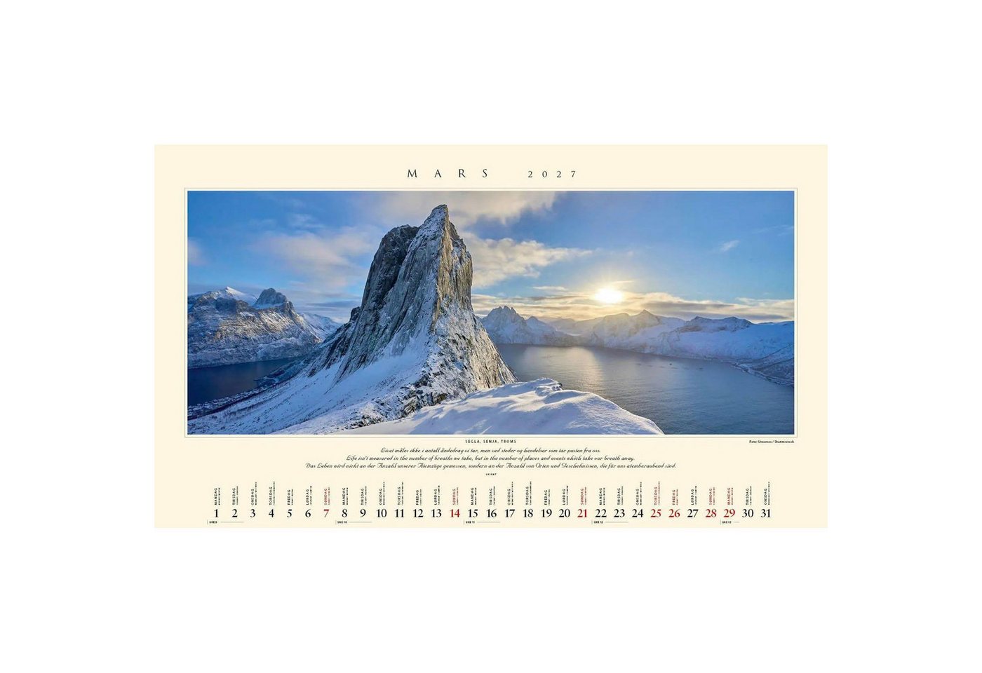 Media Verlag Wandkalender Panorama Norwegen 2027 Wandkalender Bild 4