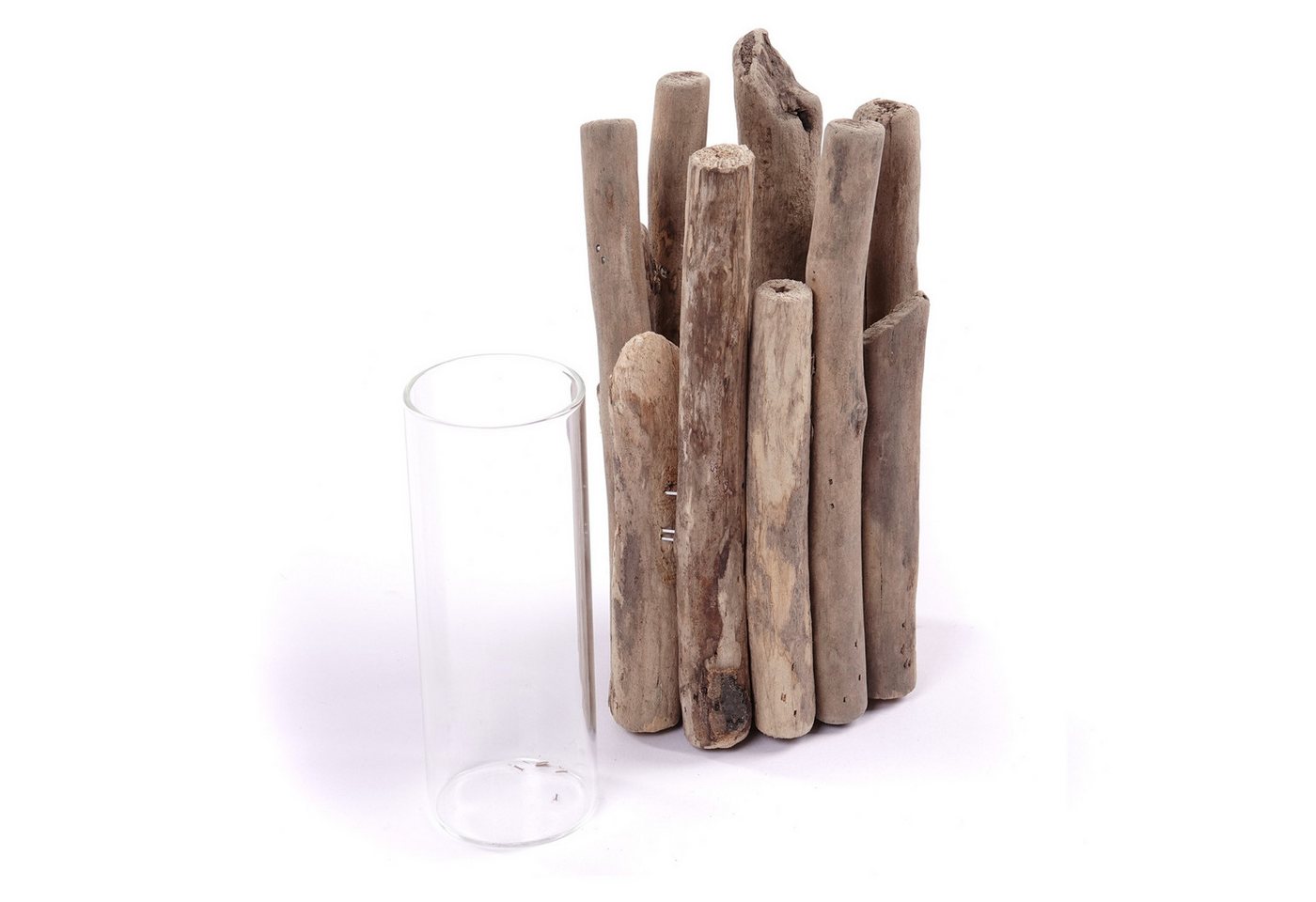 DESIGN DELIGHTS Wasserhyazinthenvase TISCH BLUMENVASE "MIRA", Treibholz Vase, Tisch Deko Bild 3