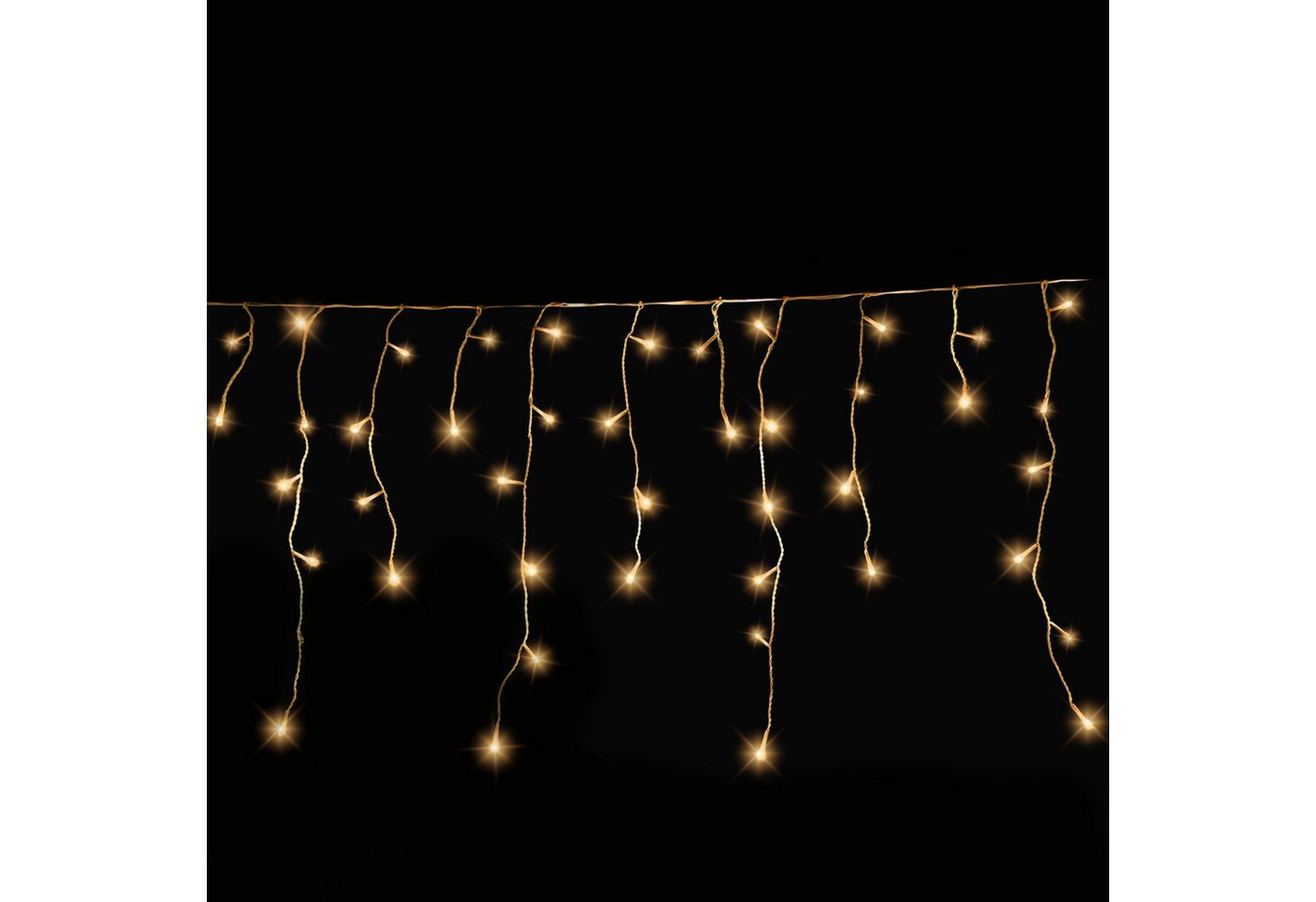 Gartenpirat LED-Lichterkette Eisregen mit Flashing-Effekt Weihnachtsdeko für außen mit Timer Bild 3