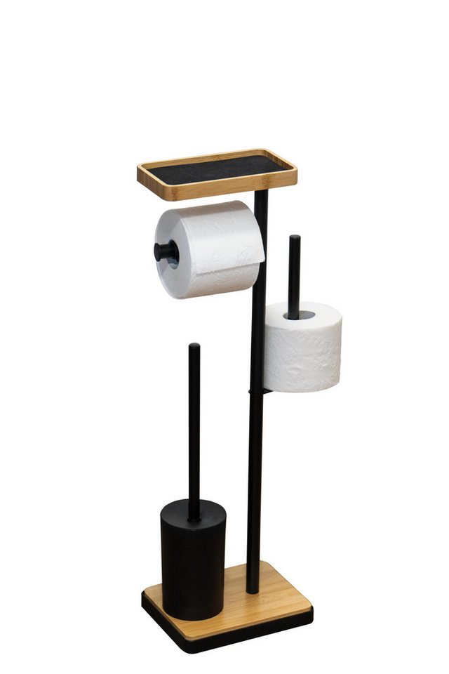 Ridder Toilettenpapierhalter Nowra schwarz-natur Bild 2