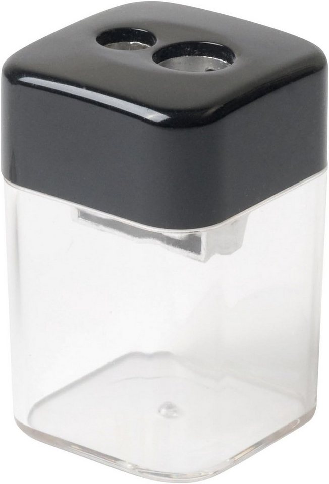 Testrut Anspitzer PF Doppelspitzdose schwarz/transparent