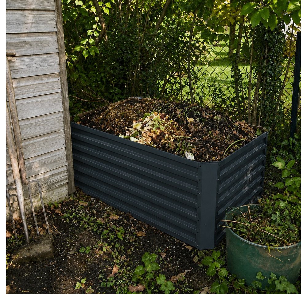Vicco Komposter Garten, Anthrazit, 180 x 90 cm, BxTxH: 180x90x60 cm, (1 St)