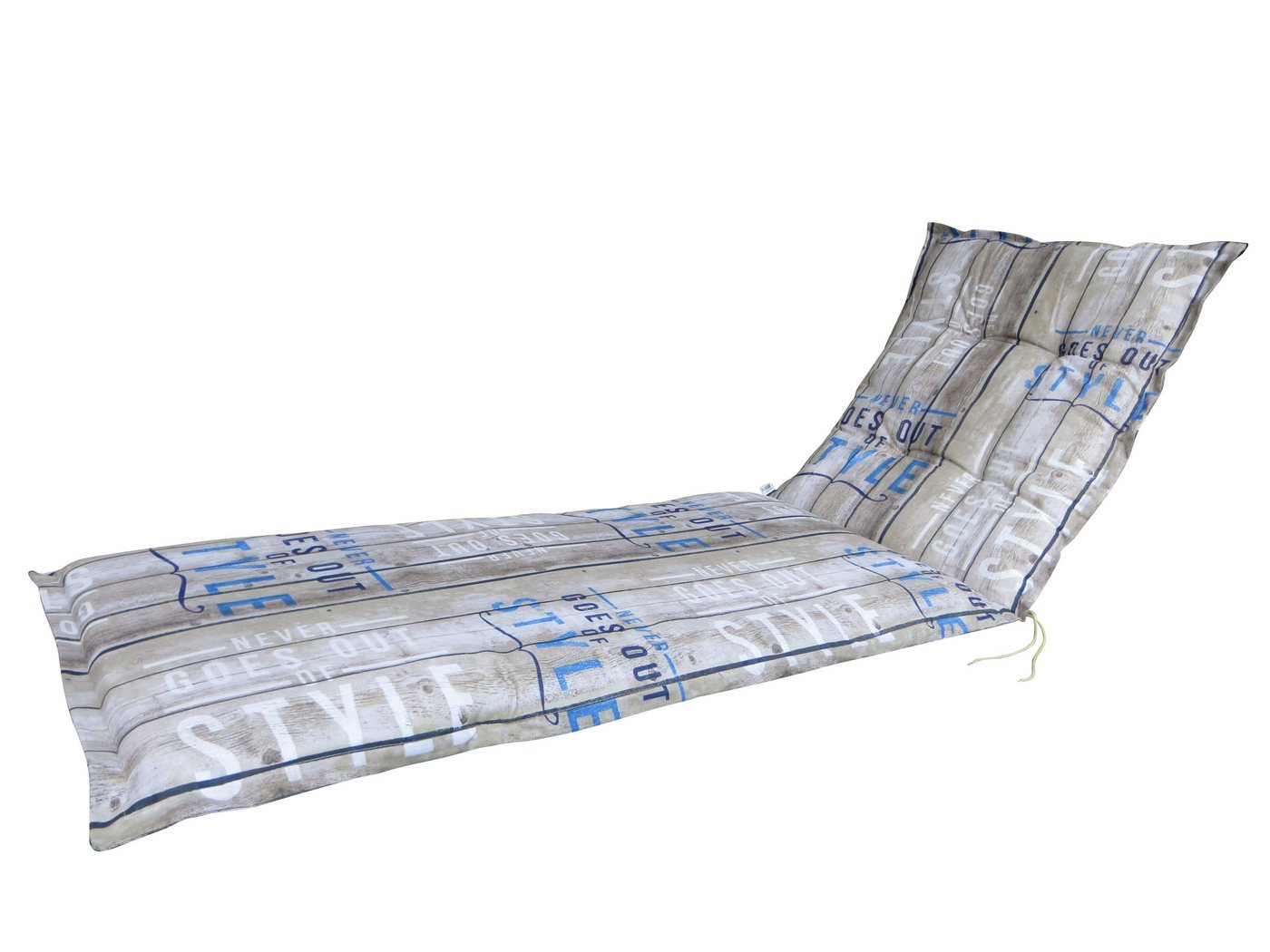 Madison Liegenauflage C 306 grau 200x60 cm Polster für Liege, (Spar-Set, 1 St., 1 Auflage), für Gartenliegen UV beständig inkl. Bindebänder und Haltebänder Bild 3