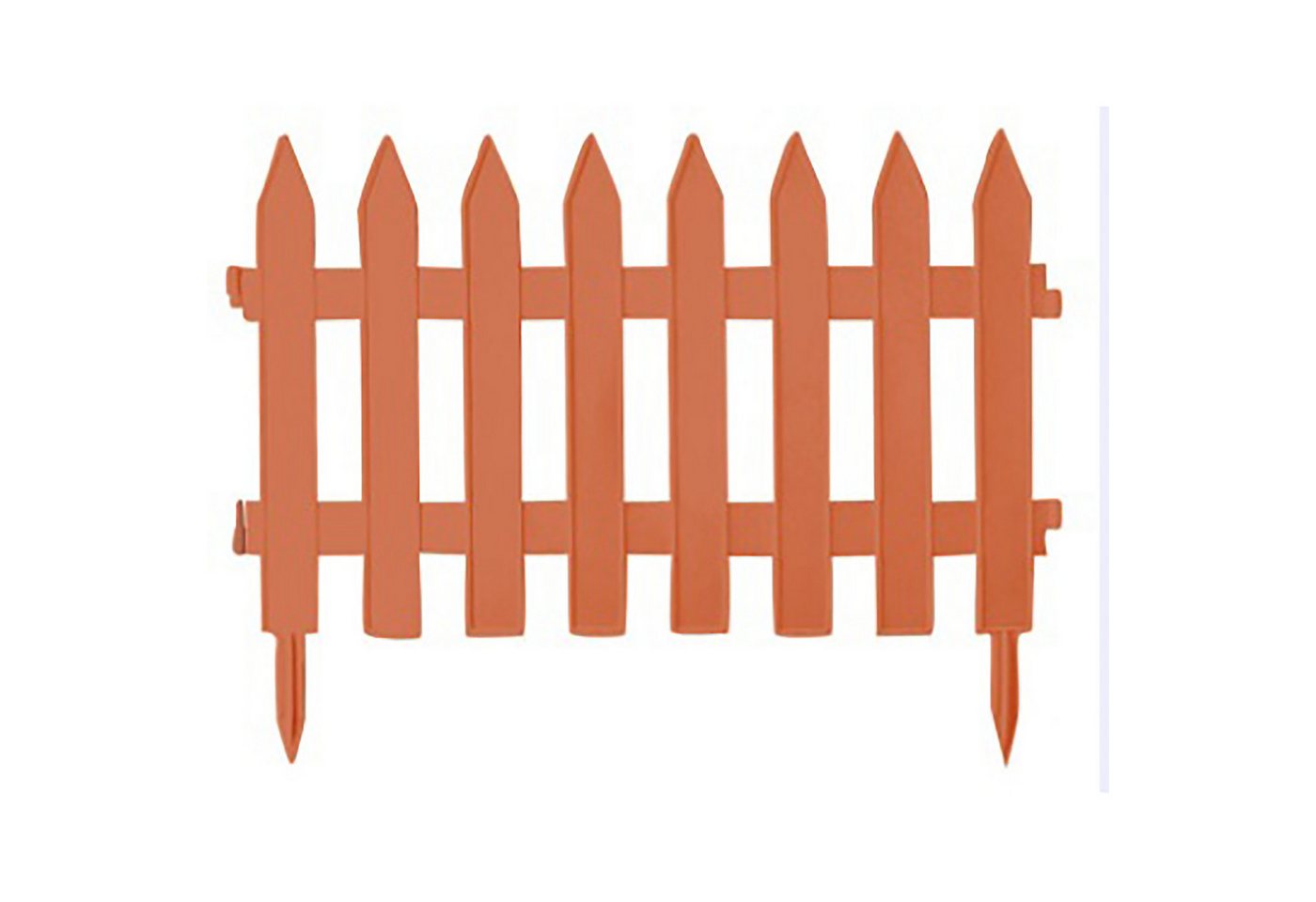 Annastore Beetumrandung Beeteinfassung Beetumrandung Rasenkante Gartenpalisade Beetzaun, L 322 cm, H 35 cm