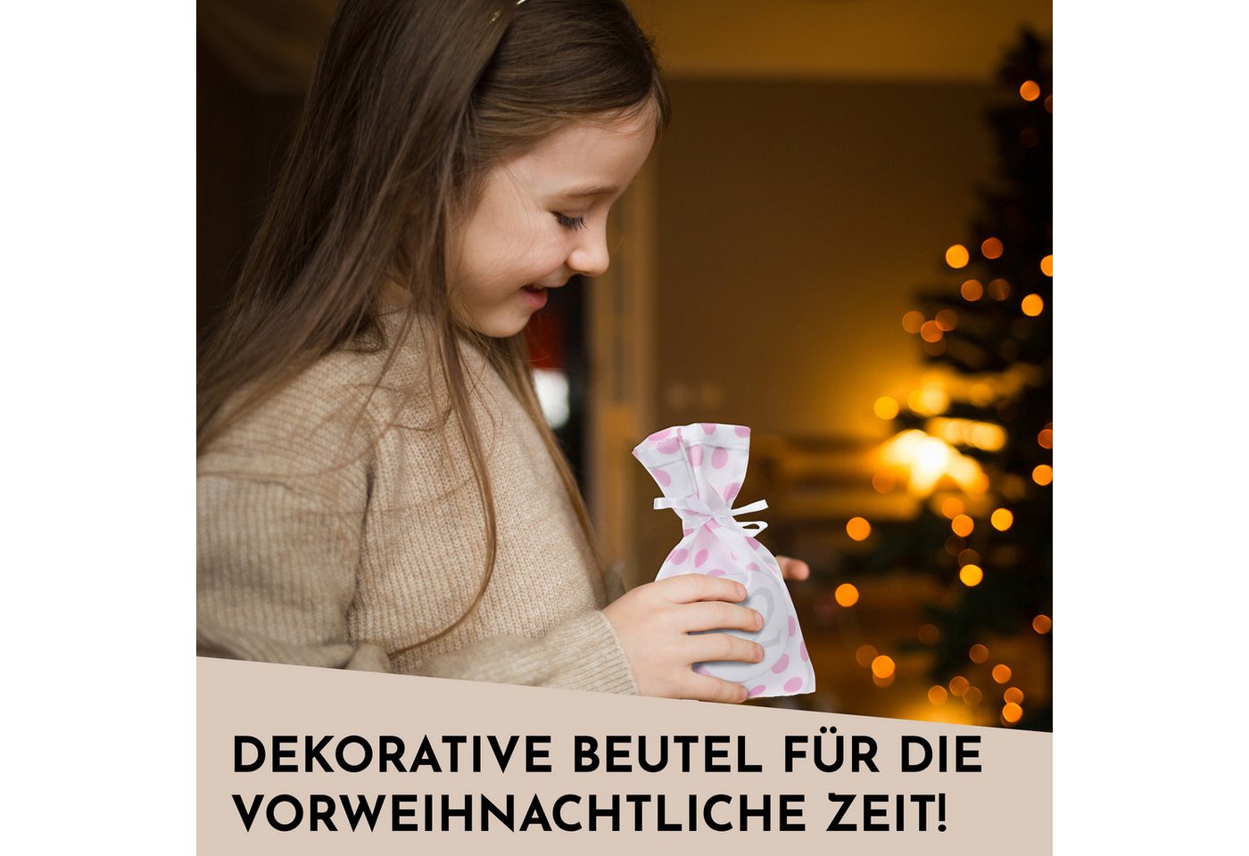 Nordstern befüllbarer Adventskalender Stoffsäckchen 24er Set als Selbstgemachter Weihnachtskalender, für Kinder, Mädchen und Frauen Bild 5