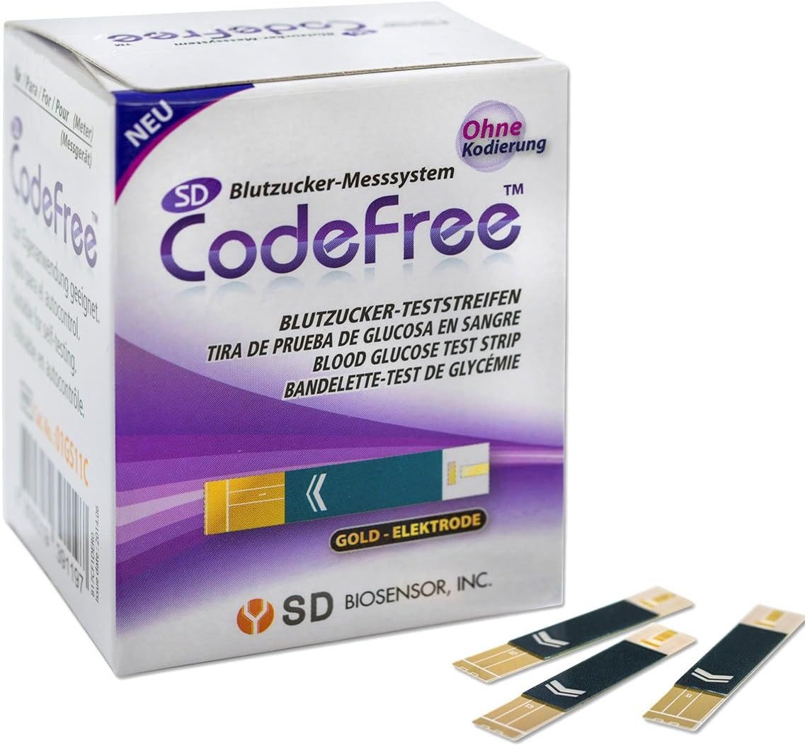 CodeFree Blutzucker-Teststreifen - Diabetes-Tests zur Kontrolle bei Blutzucker, 150-tlg. Bild 3