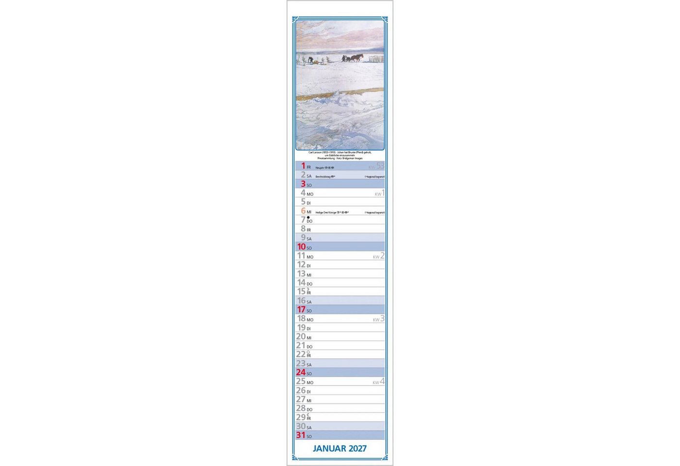 Korsch Verlag Wandkalender Hildes Küchenplaner 2027