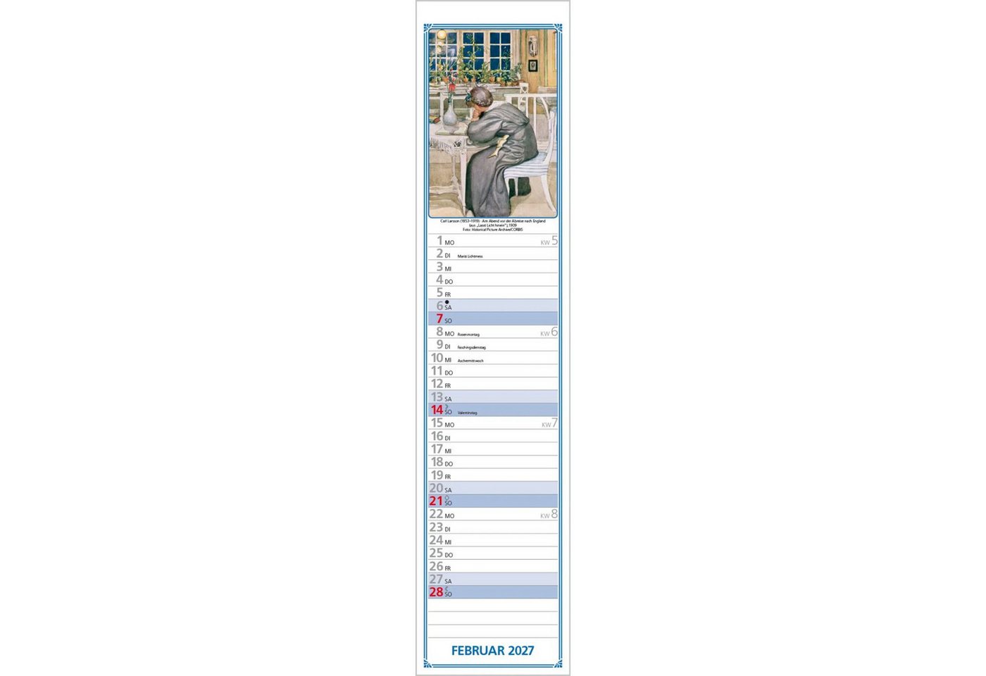 Korsch Verlag Wandkalender Hildes Küchenplaner 2027 Bild 4