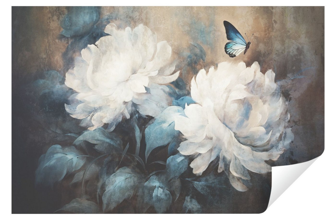 Wallarena Fototapete Blumen Pfingstrosen - Mehrfarbig - Elegant - Vlies - Wohnzimmer, glatt, (8 St), 400x280cm Bild 3