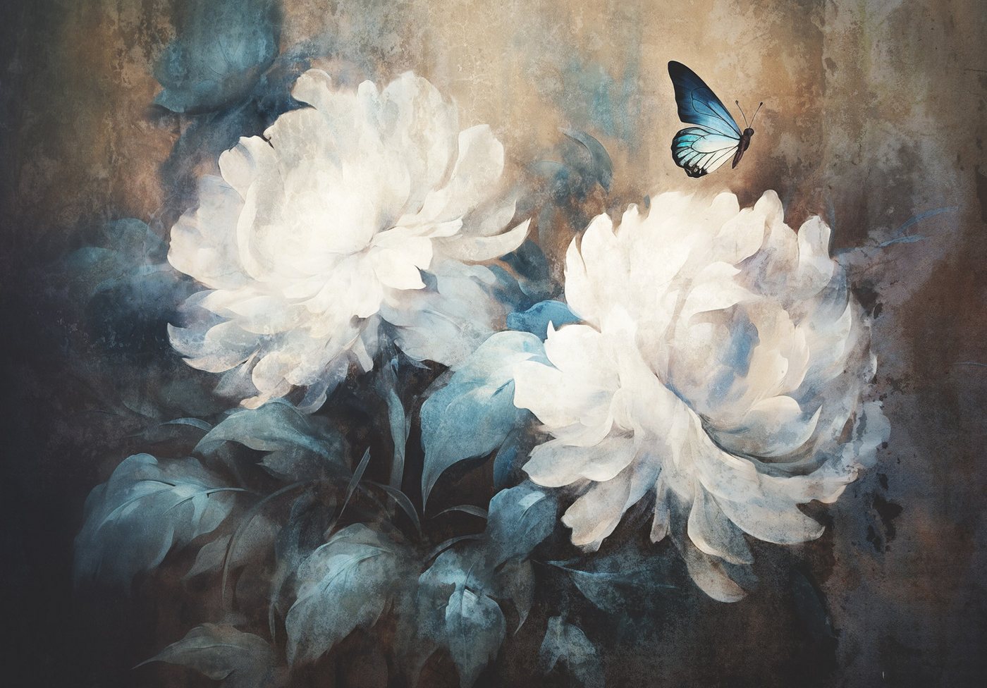 Wallarena Fototapete Blumen Pfingstrosen - Mehrfarbig - Elegant - Vlies - Wohnzimmer, glatt, (8 St), 400x280cm Bild 5