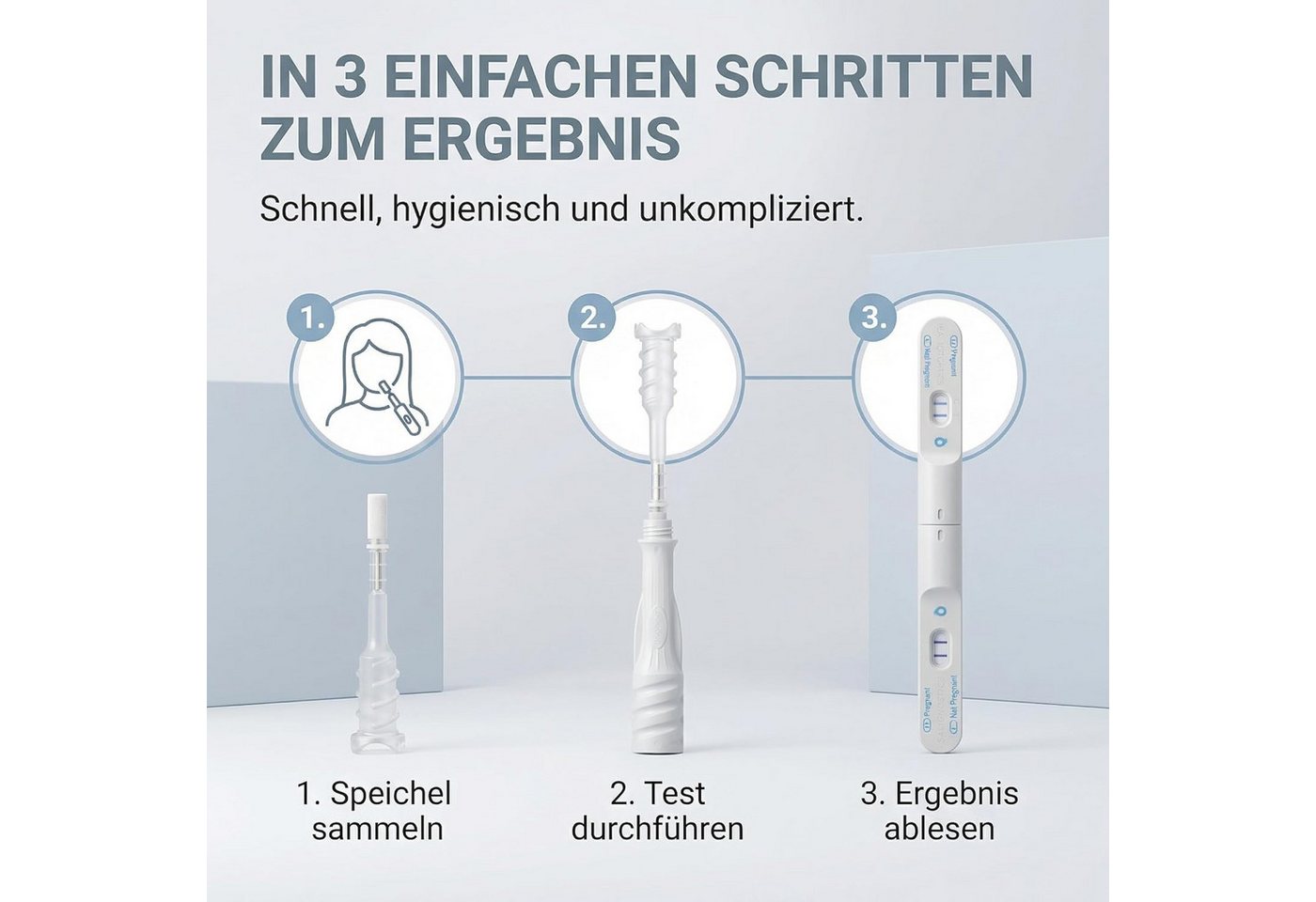 Dr. Berger Schwangerschaftstest Dr. Berger Schwangerschaftstest auf Speichelbasis (1er Packung), 2-tlg. Bild 2