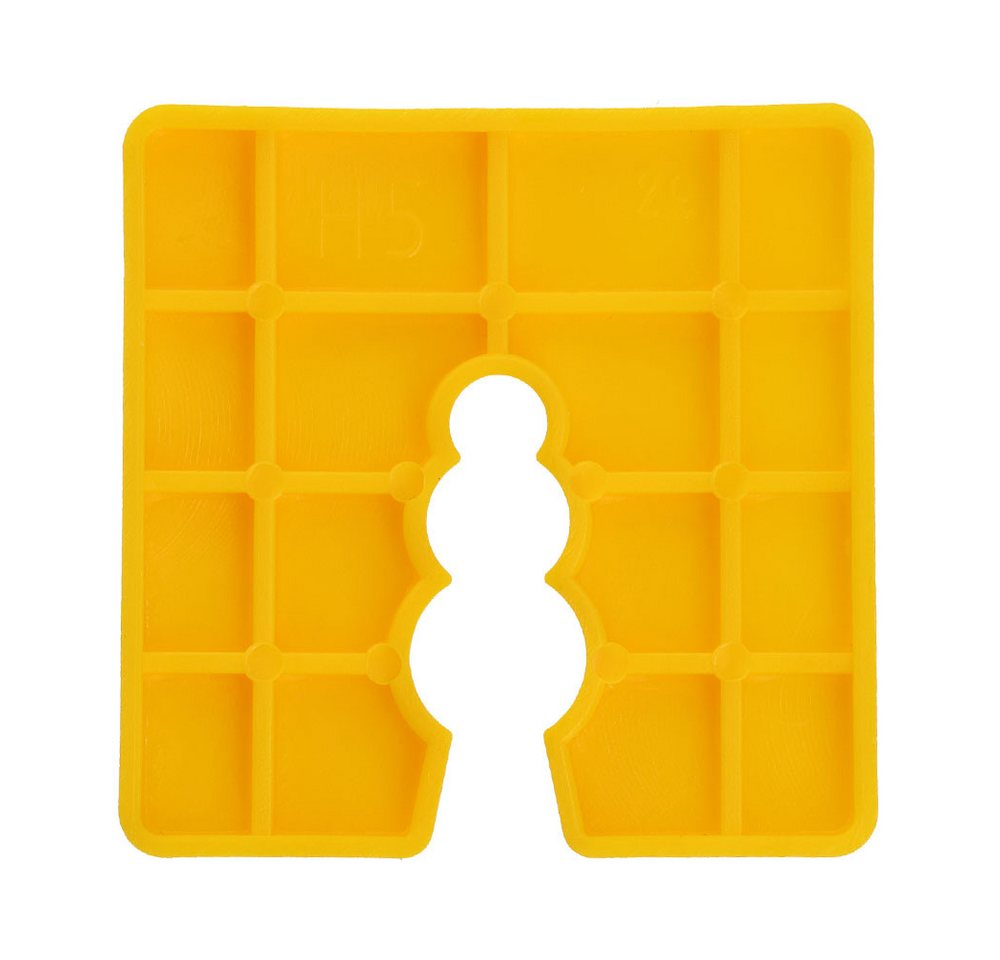 Klimas Distanzplatte Ausgleichsplättchen / Distanzpads – 50 × 50 mm (50-St) Polyethylen – Montage- & Abstandshalter