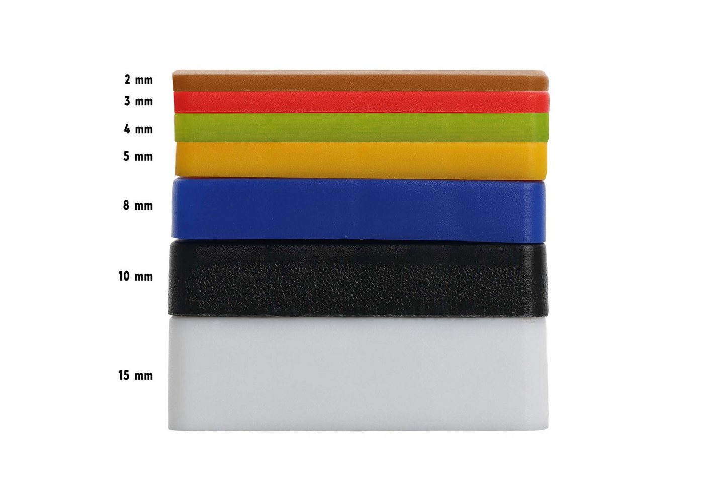 Klimas Distanzplatte Ausgleichsplättchen / Distanzpads – 50 × 50 mm (50-St) Polyethylen – Montage- & Abstandshalter Bild 3